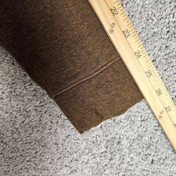 Polo Ralph Lauren Sweatshirt Mens Large Heather Brown 1/4 Zip Preppy Soft - Picture 9 of 11